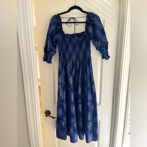 Hill House Home Nap Dress in Metallic Plaid